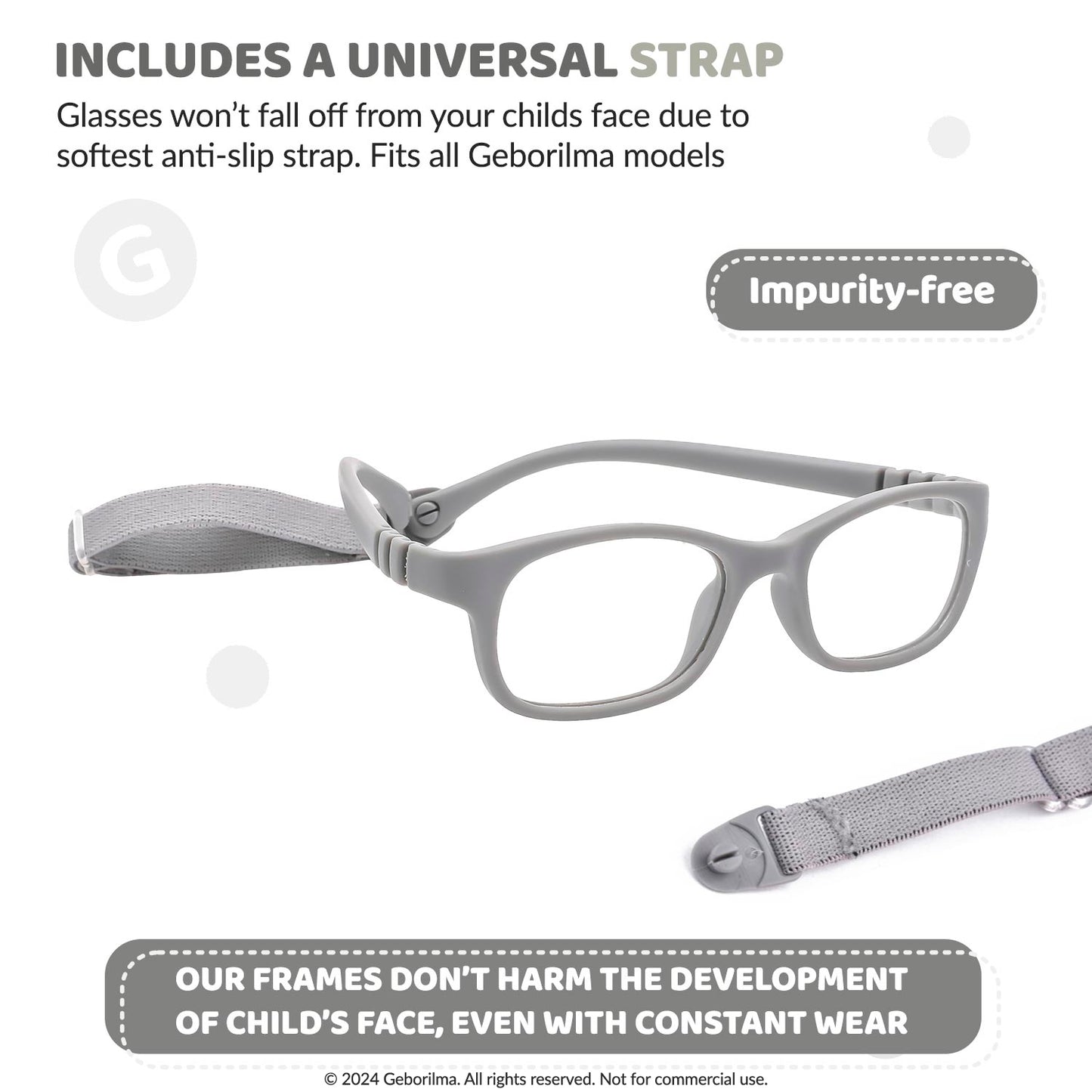 Kids Glasses Optical Frames 44-15-120 1203 Gray