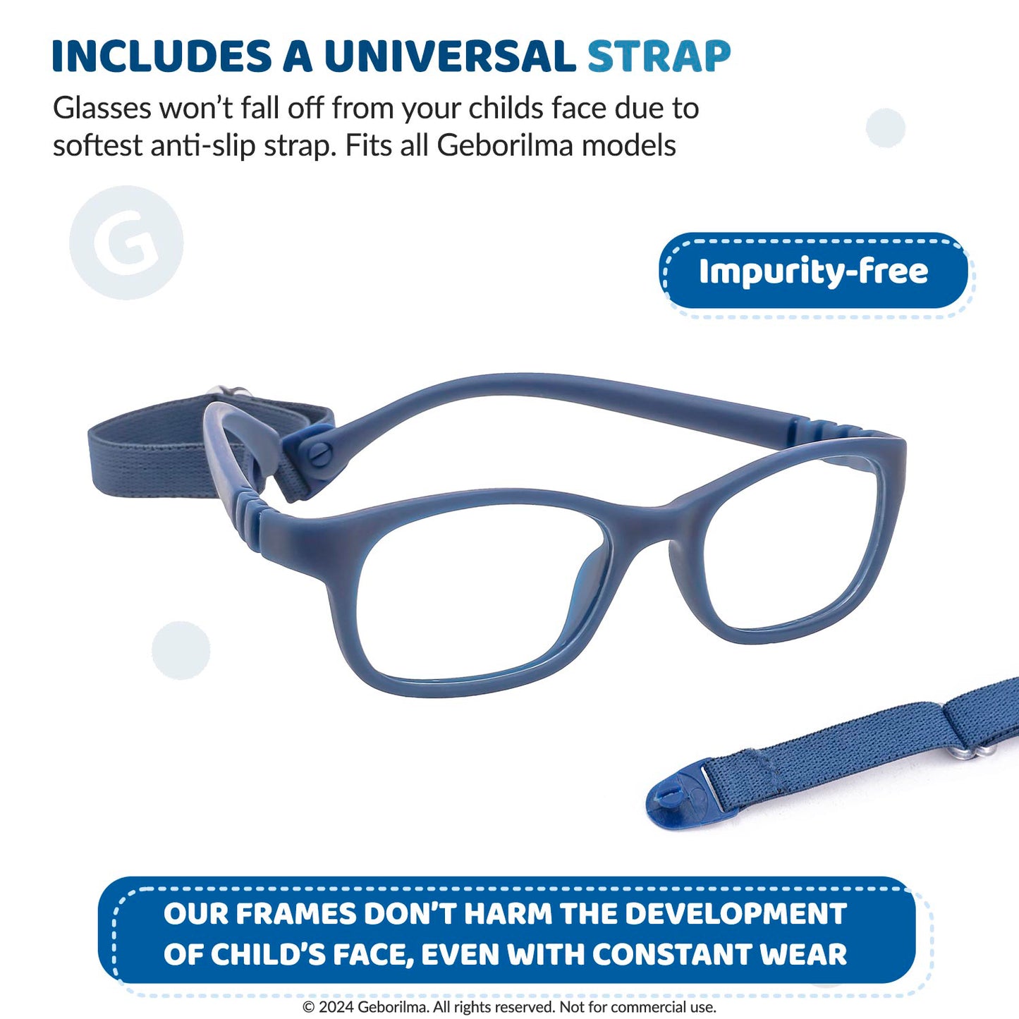 Kids Glasses Optical Frames 44-15-120 1203 Navy