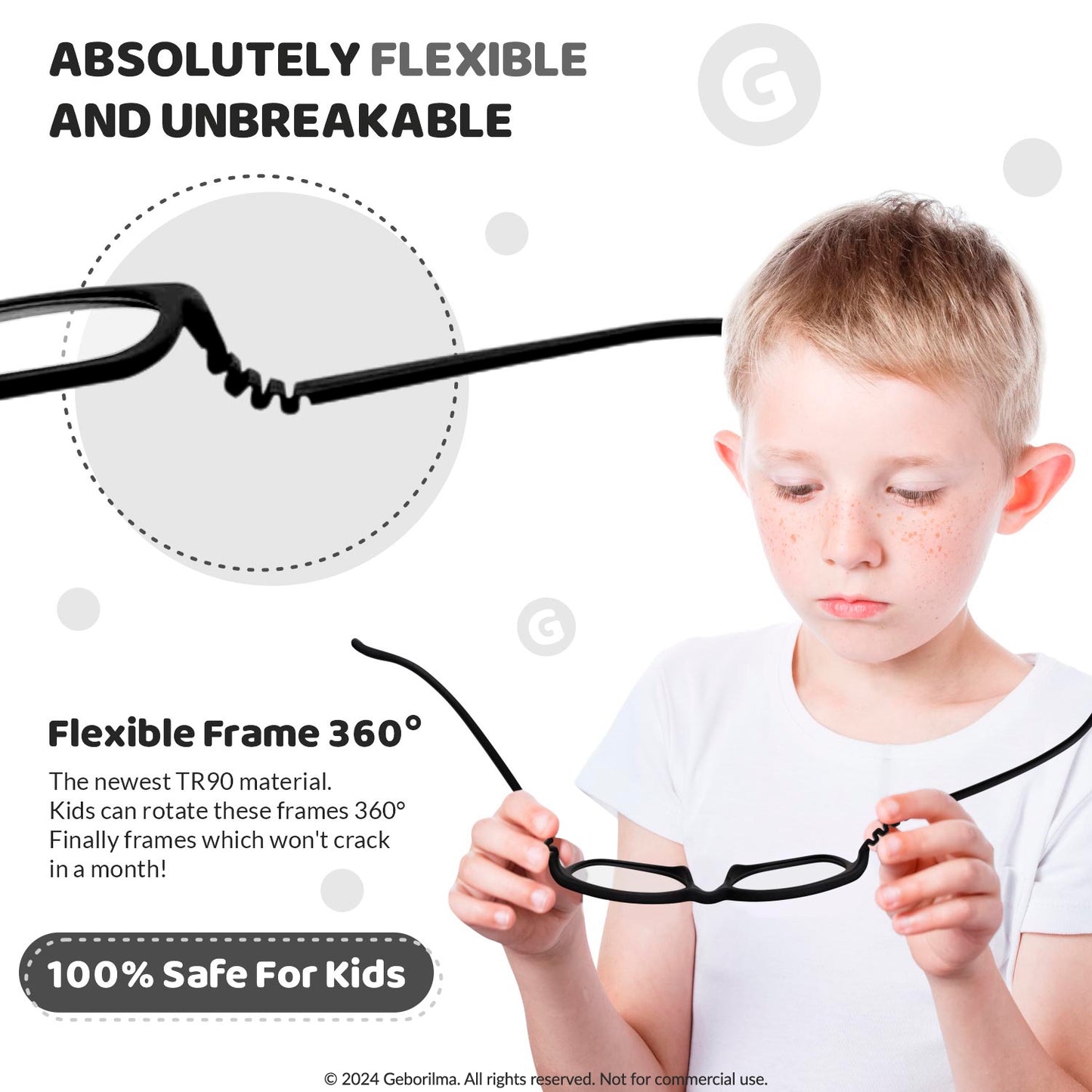 Kids Glasses Optical Frames 38-14-120 1151 Black