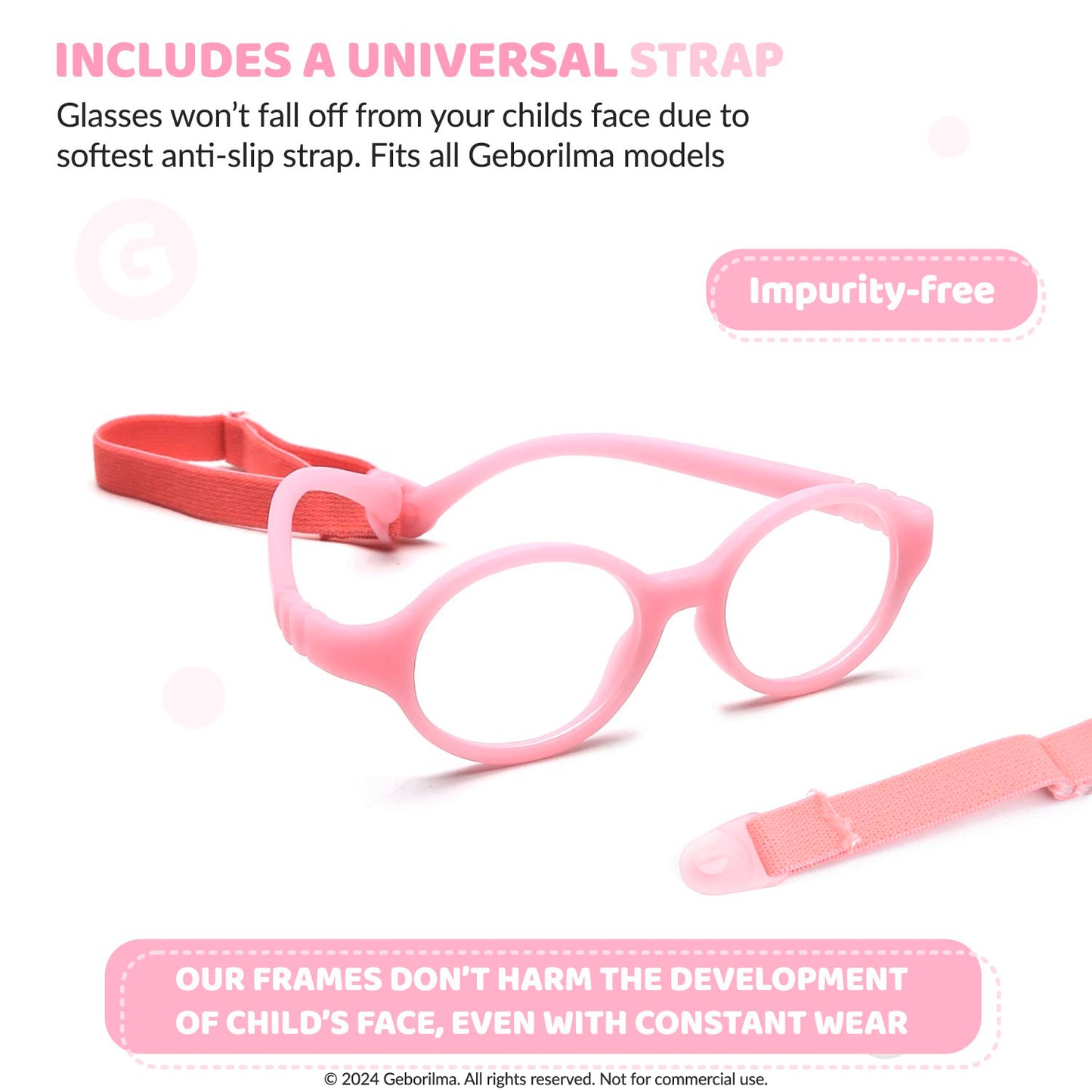 Kids Glasses Optical Frames 38-14-120 1151 Light Pink