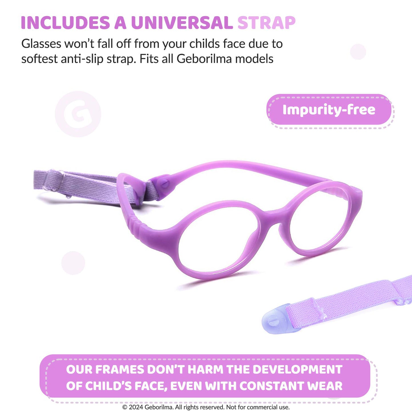 Kids Glasses Optical Frames 38-14-120 1151 Light Purple