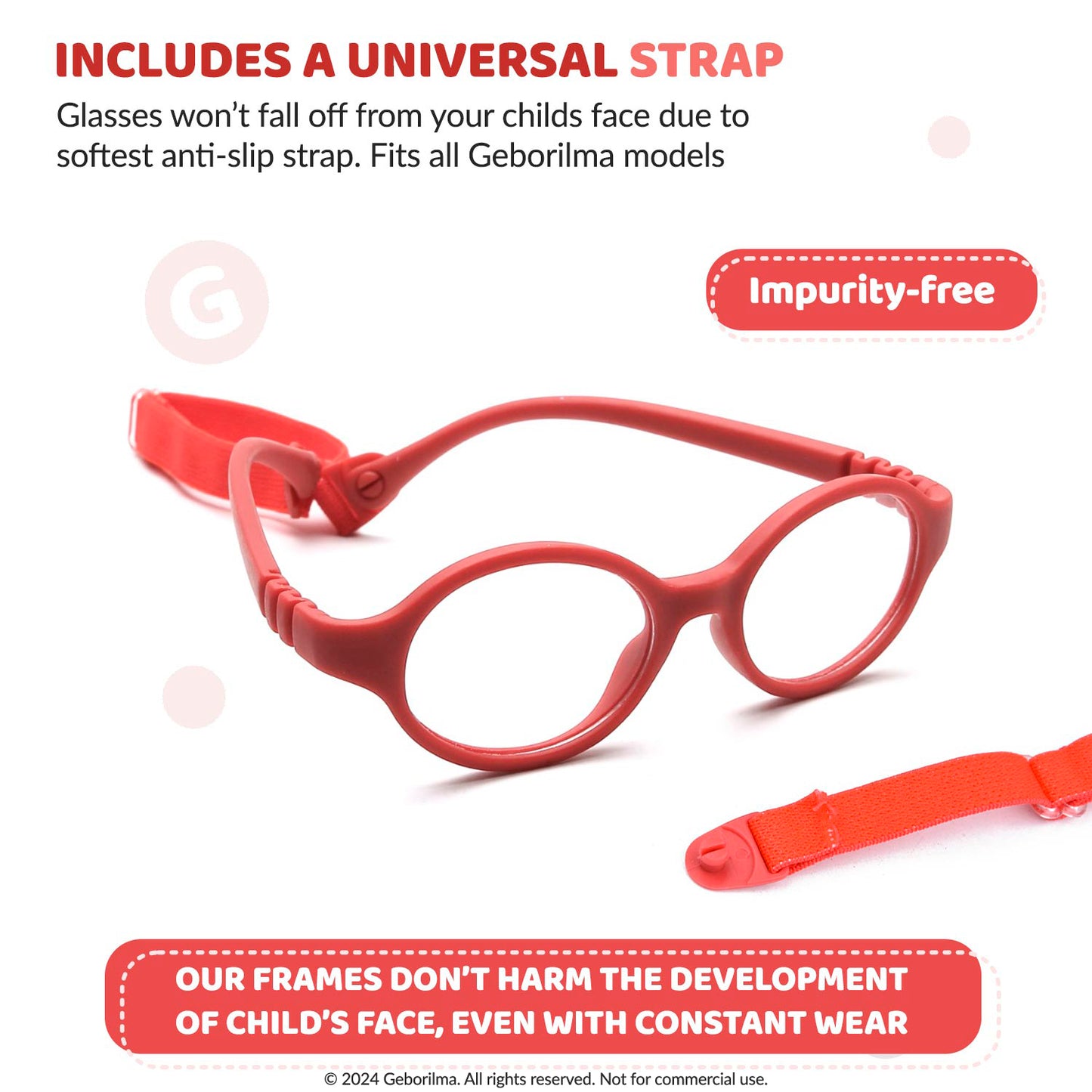 Kids Glasses Optical Frames 38-14-120 1151 Red