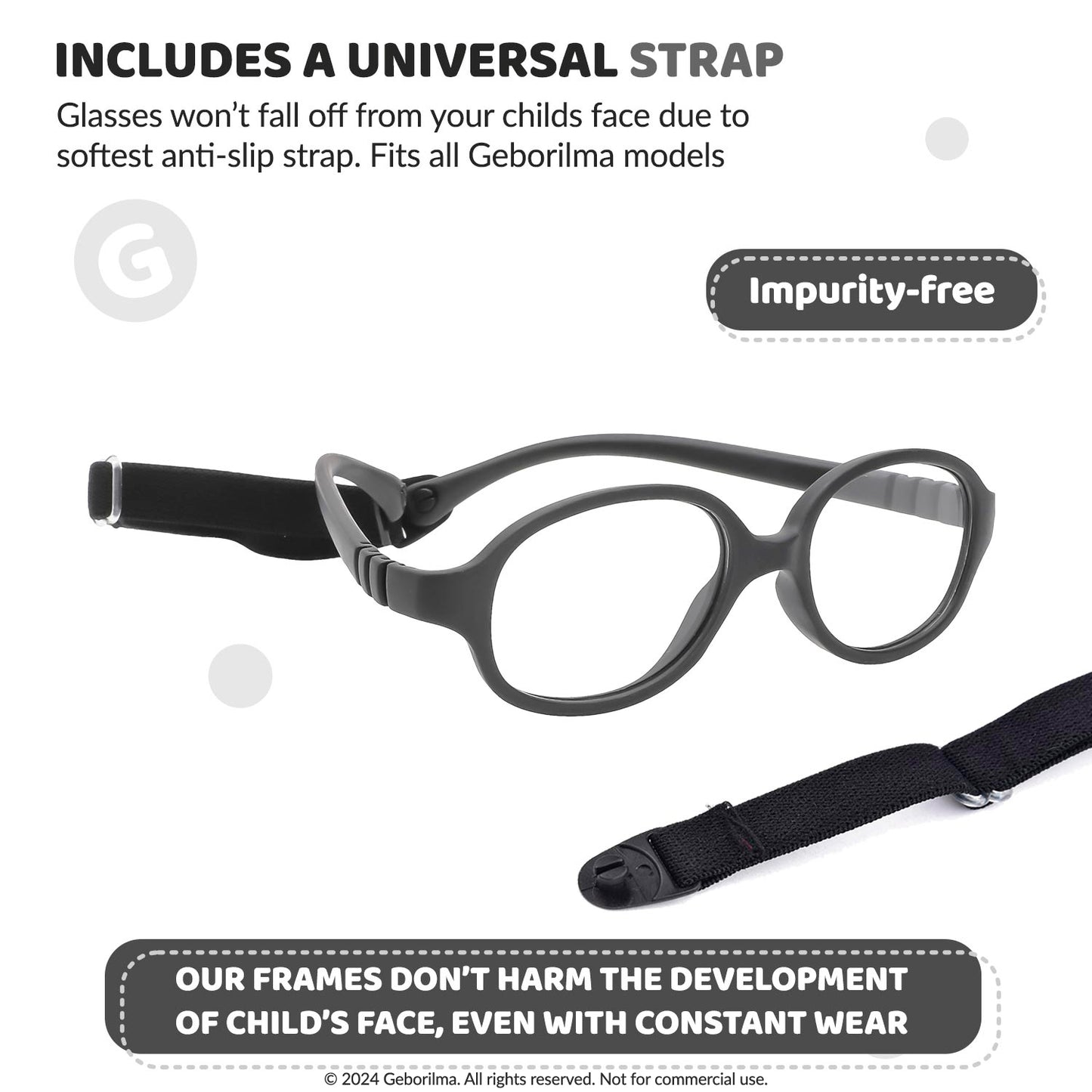 Kids Glasses Optical Frames 43-15-120 1201 Black