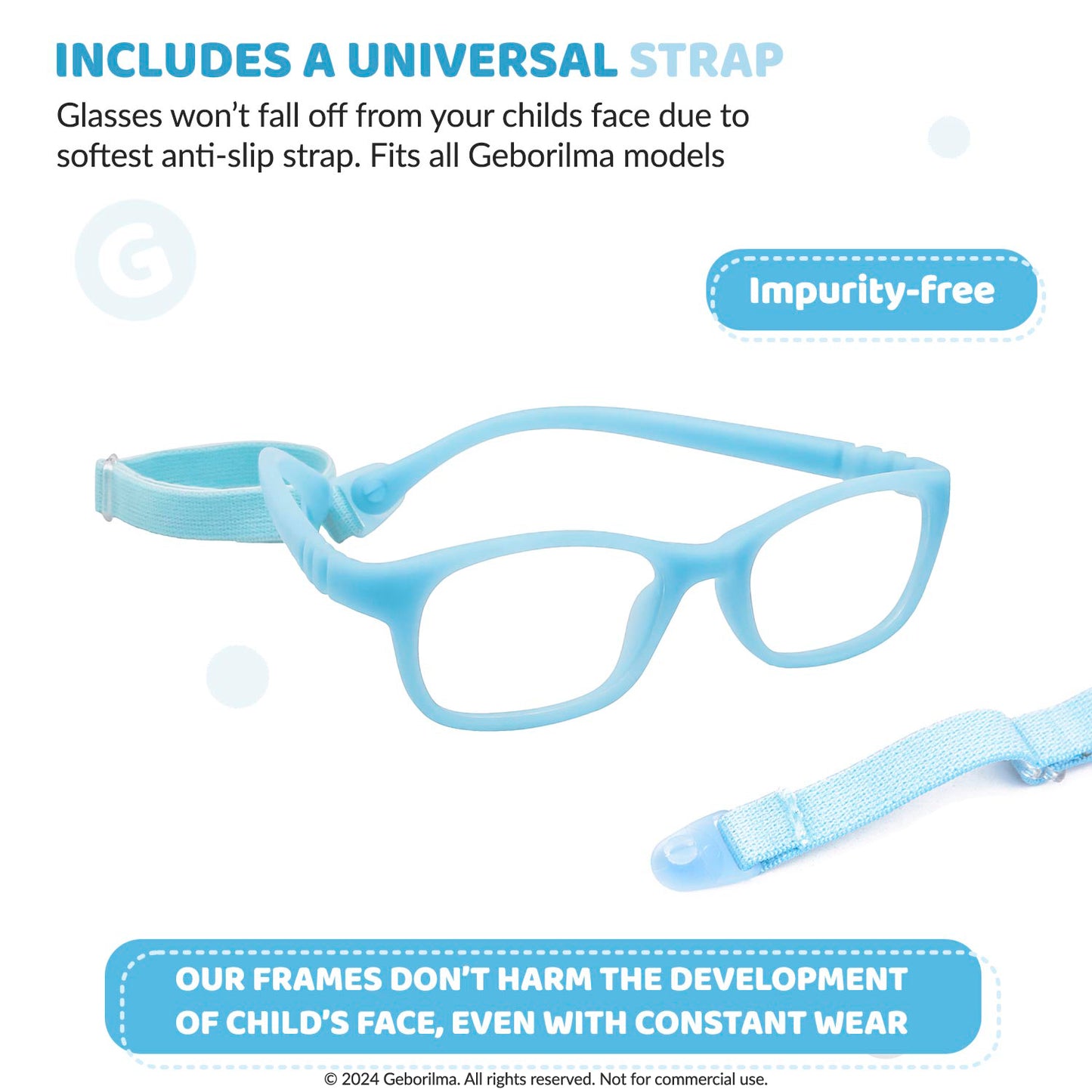 Kids Glasses Optical Frames 44-15-120 1203 Sky Blue