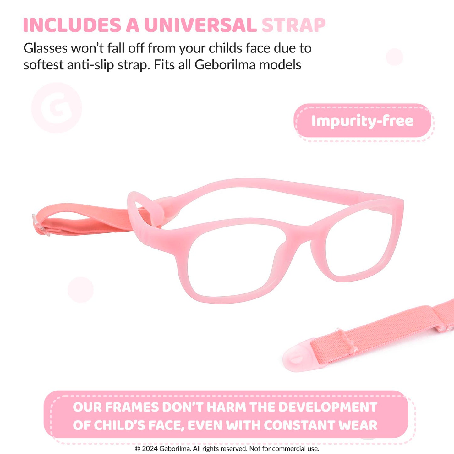 Kids Glasses Optical Frames 44-15-120 1203 Light Pink