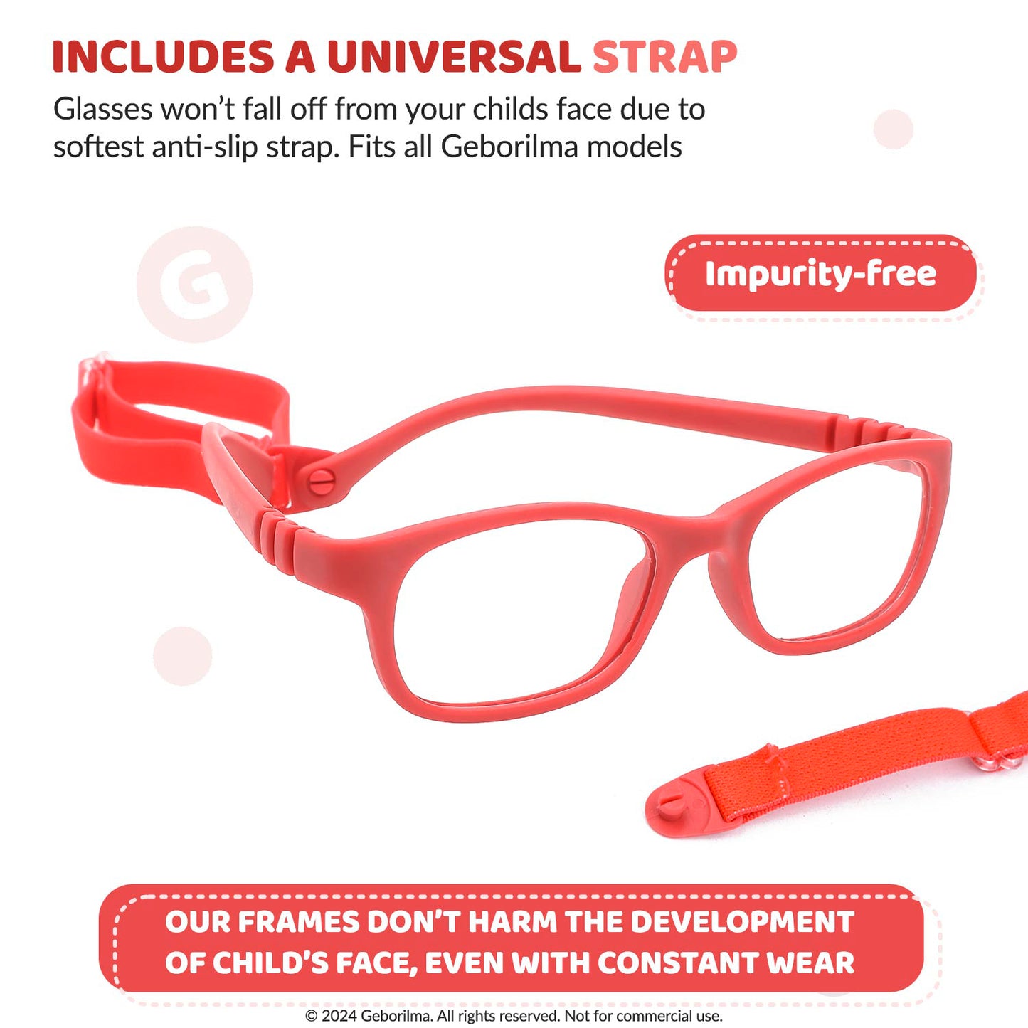 Kids Glasses Optical Frames 44-15-120 1203 Red