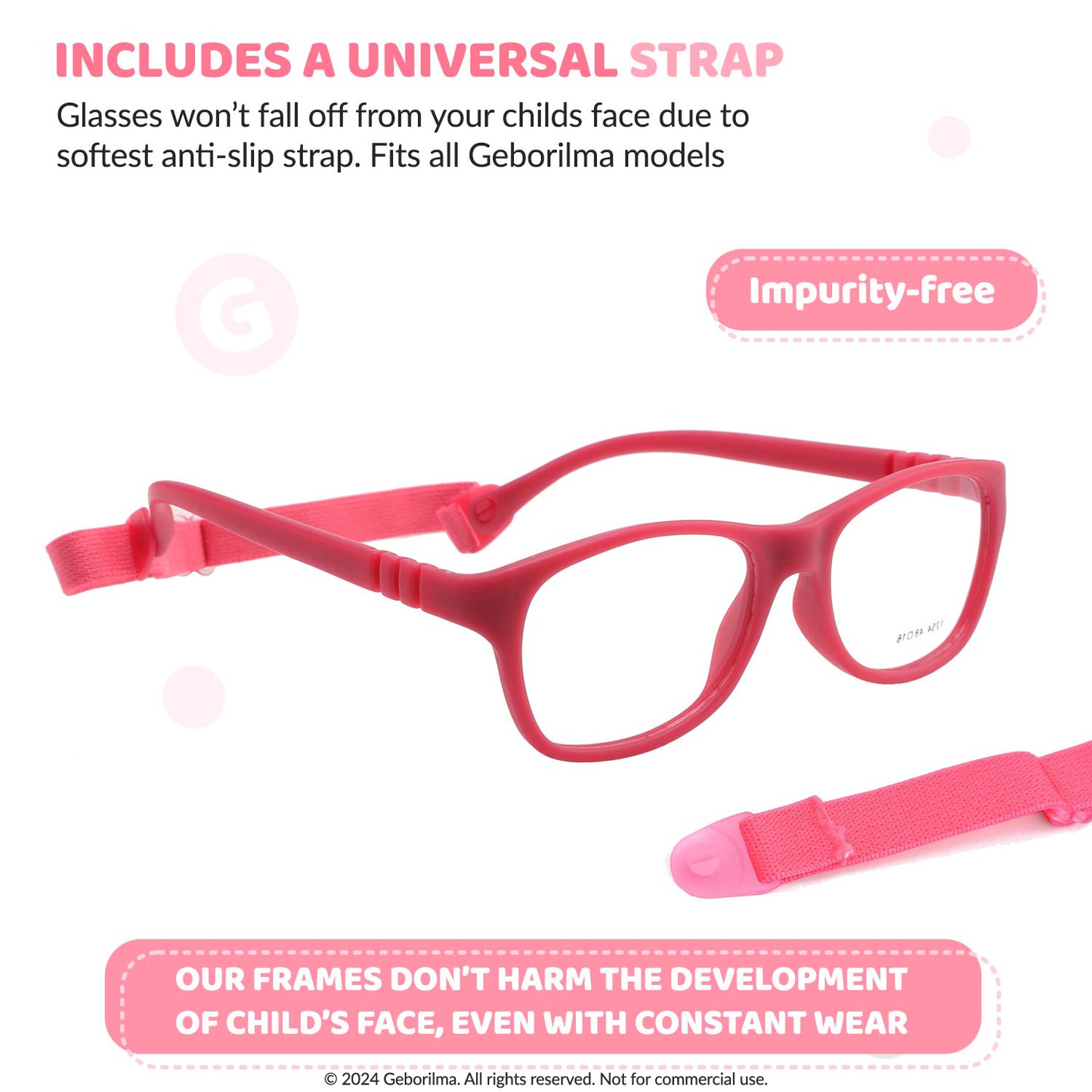 Kids Glasses Optical Frames 48-16-125 1254 Rose