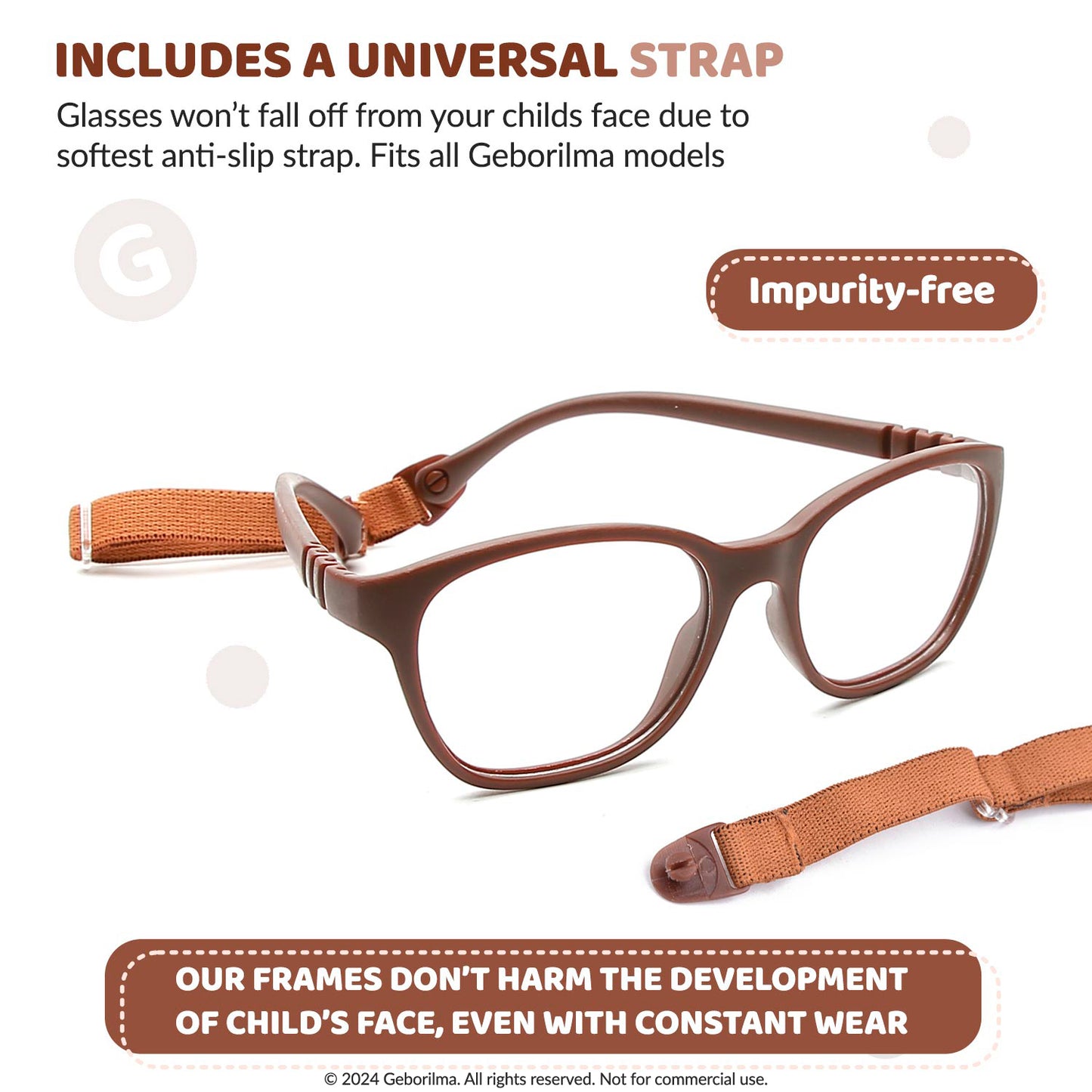 Kids Glasses Optical Frames 48-16-125 1301 Brown