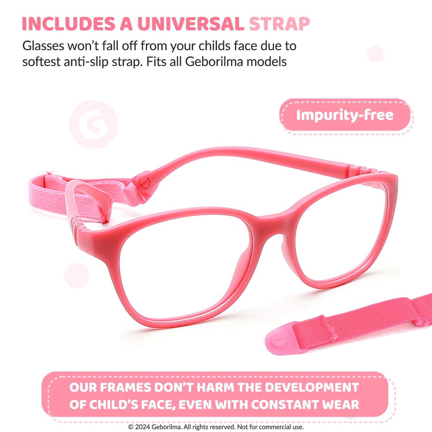 Kids Glasses Optical Frames 48-16-125 1301 Rose