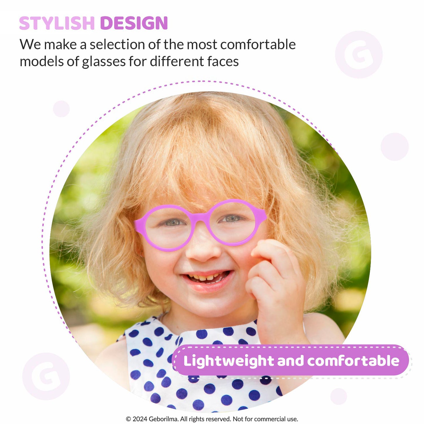 Kids Glasses Optical Frames 38-14-120 1151 Light Purple