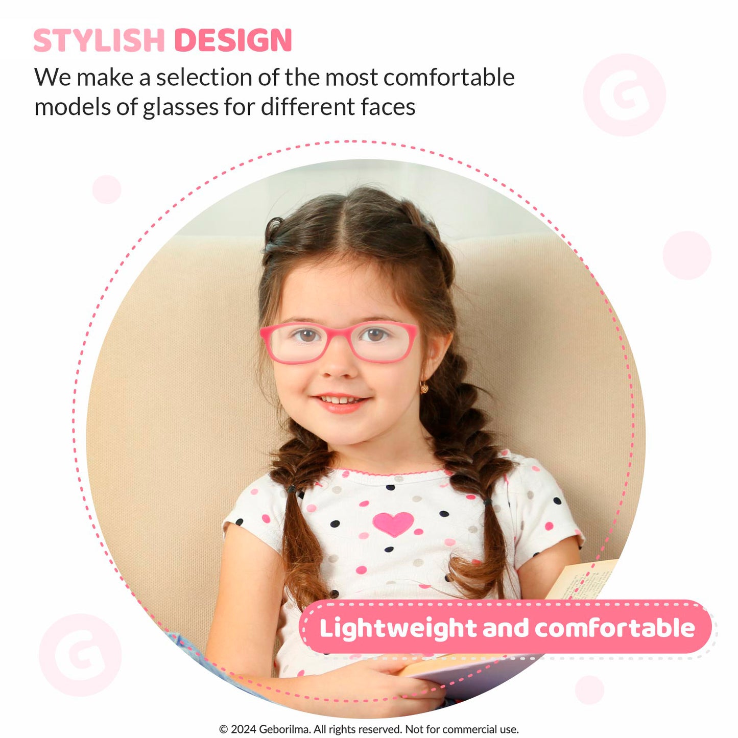 Kids Glasses Optical Frames 47-16-125 1252 Rose