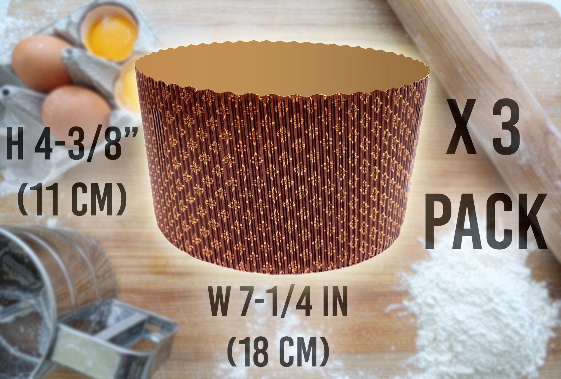 dosili 25Pcs Round Baking Paper Mould Panettone Molds Cake Mold